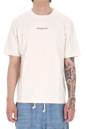 Maison Kitsun&eacute; Maison Kitsun&eacute; Paris Embroidered Cotton T-Shirt