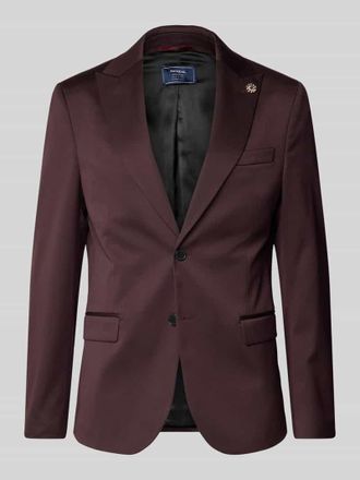 Mc Neal Slim Fit 2-Knopf-Sakko mit Brustleistentasche in Dunkelrot, Gr&ouml;&szlig;e 48