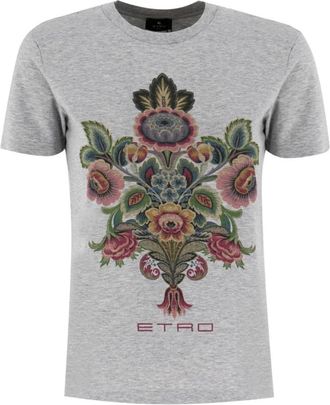 Etro Mujer, Camisetas, Gris, Talla: S