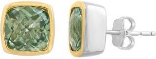 Effy Cushion Cut Green Amethyst Stud Earrings at Nordstrom Rack
