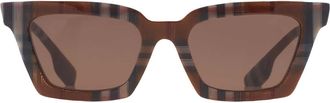 Burberry Briar Dark Brown Square Ladies Sunglasses BE4392U 396673 52