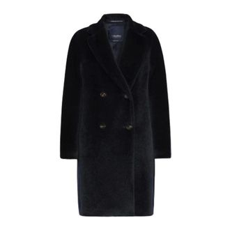 Max Mara Jassen - Dames - Mantels - Blauw - Maat: M Zijde