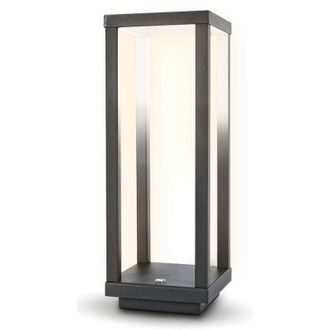 Majestic Lampada da Tavolo Ricaricabile Lea, Plastica, Grigio, 10x10x28,5 cm