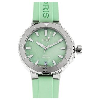 Oris 73377704157-0741867Fc - Aquis Date - Dames - Horloges - Groen - ONE Size - Accessoires