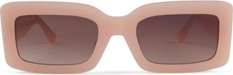 DIFF Eyewear Indy 51mm Gradient Rectangular Sunglasses in Brown Gradient at Nordstrom