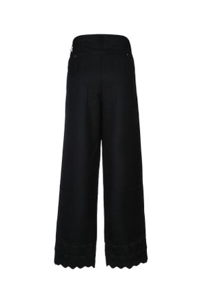 Bode Womens Pantalone Black Pantaloni Trousers
