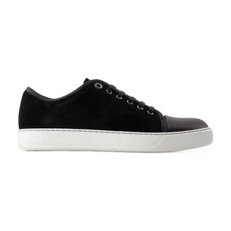 Lanvin Dbb1 Leather and Suede Trainers - male - Lanvin - Sneakers - Black - 10 UK - Shoes