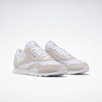 Reebok Classic Sneaker REEBOK CLASSIC CLASSIC NYLON, Damen, Gr. 40,5, ftwwht, ftwwht, ftwwht, Leder, Synthetik, Textil, Schuhe Sneaker