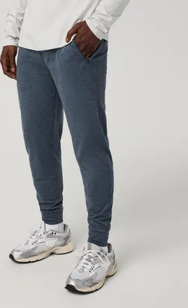 Vuori Clothing Ponto Performance Jogger Pants 30 | Bay Blue Heather | Medium