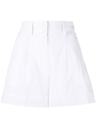 Shiatzy Chen high-waisted chino shorts - White