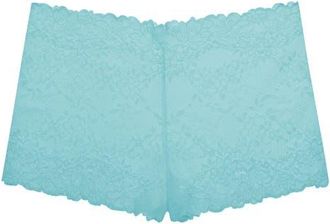 Natori Heavenly Lace Boyshorts in Electric Aqua at Nordstrom, Size Xx-Large