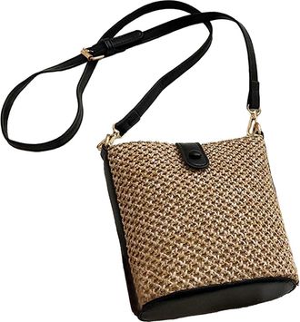 Generic Womens Cross-Body Bags Cross Body Bag Women for Work, Office Fashionable Large Space Weaving Crossbody Bag with Magnificent Compartments, Soft Advance