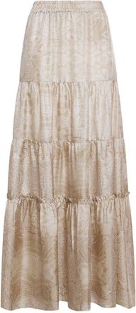 Pierre-Louis Mascia Silk Long Skirt