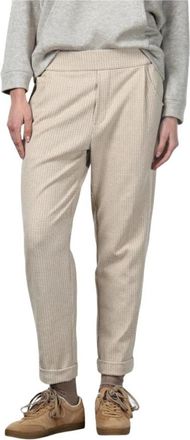 Mason's Easy Jogger Chino Broek - Dames - Slim Fit Broeken - Beige - M - Polyester - Broeken
