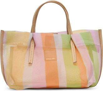 Dolce Vita Selene Mesh Tote Bag in Pink Stripe Multi at Nordstrom