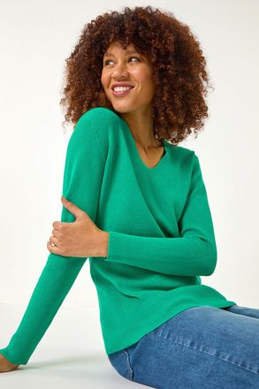 Roman Soft Knit V-Neck Jumper