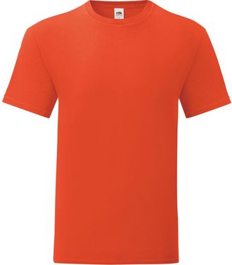 Fruit Of The Loom Fruit of the Loom Iconisch T-shirt voor heren (set van 5) (Vlammende sinaasappel)
