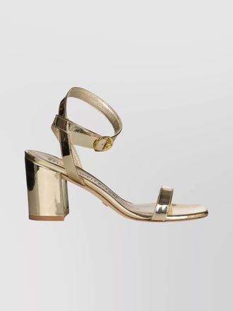 Stuart Weitzman metallic leather sandals