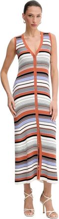 Liu Jo Gestreepte Gebreide Maxi Jurk - Dames - Casual kleedjes - Veelkleurig - XS - Kleedjes