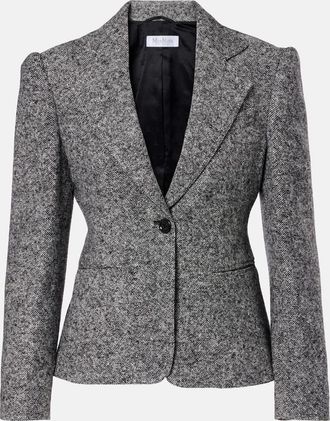 Max Mara Blazer Salmone in lana e seta