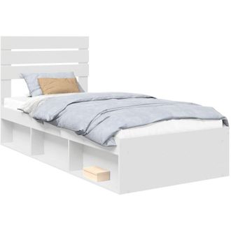 vidaXL Estructura De Cama 90 X 190 Cm Madera De Pino Macizo Vidaxl