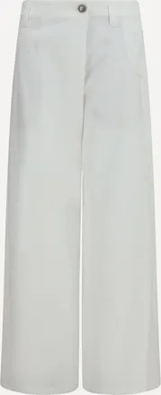 Brunello Cucinelli Pantaloni dritti in cotone Woman 44