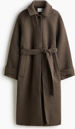 H&M Mantel mit Bindegürtel - Beige