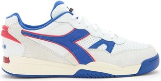 Diadora Blauwe Nylon Basketball Sneakers - Heren - Sneakers - Veelkleurig - 40 EU - Nylon - Schoenen