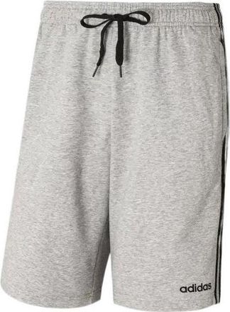 adidas Mens adidas Stripe Logo Training Knit Casual Sports Shorts Gray DU7831