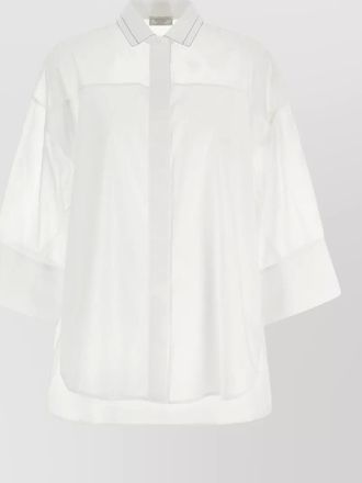 PESERICO silk organza shirt