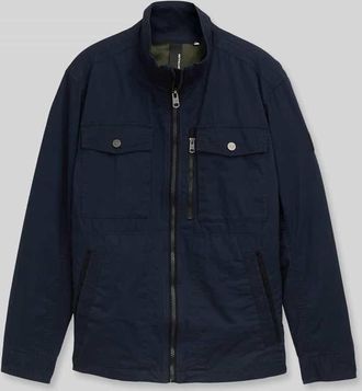 Tom Tailor Regular Fit Jacke aus reiner Baumwolle in Marine, Gr&ouml;&szlig;e XXXL