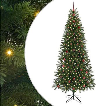 vidaXL &Aacute;rbol De Navidad Artificial Con 300 Led Verde 240 Cm Pe Y Pvc Vidaxl