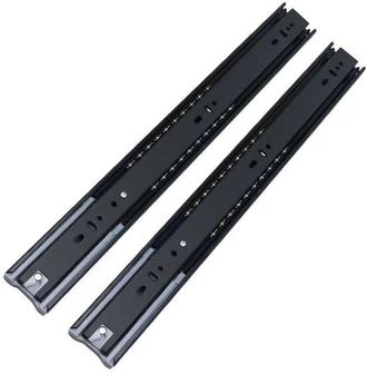 OEM Gu&iacute;as Para Cajones Con Cierre Suave - Totalmente Extensibles - Gu&iacute;as Con Rodamientos De Bolas - Acero - Plateado - 1 Par (2 Piezas) - 14 Pulgadas