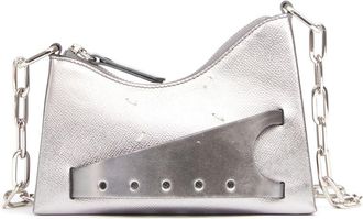 Maison Margiela Snatched Hobo leather bag - women - Calf Leather - OS - Silver