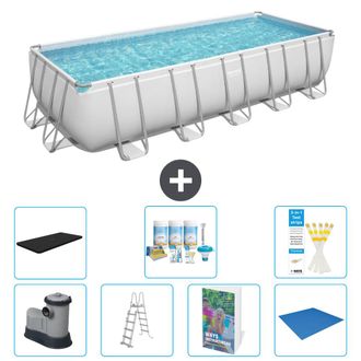 Bestway Piscina Bestway Power Steel Rectangular - 640x274x132 Cm - 8-piezas S599