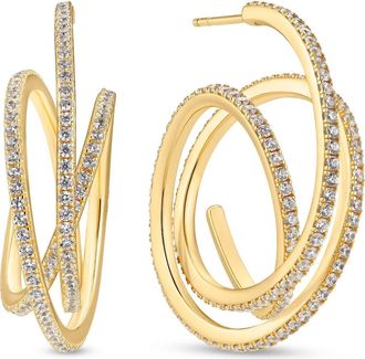 Sif Jakobs Jewellery Earrings Spirale in 18K Gold Plated at Nordstrom, Size Small