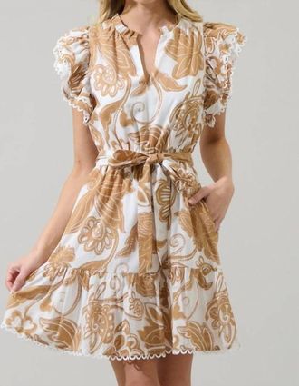 Sugarlips Nadya Floral ErinS Ruffle Mini Dress In Multi