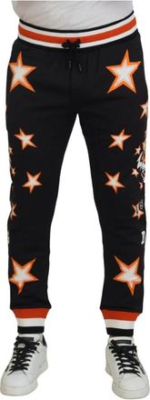 Dolce & Gabbana Trainingsbroeken - Heren - Sweatpants - Veelkleurig - S - Katoen - Broeken