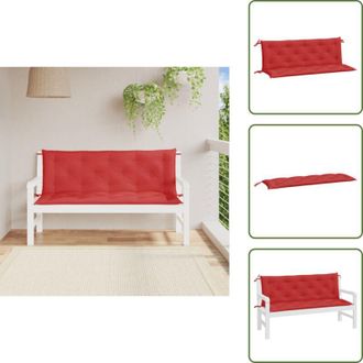 vidaXL Cuscino per patio - vidaXL Cuscini per Panca 2 pz Rossi 150x50x7 cm in Tessuto Oxford - Cuscino per soggiorno