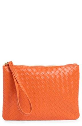 Mundi Woven Wristlet in Orange at Nordstrom Rack