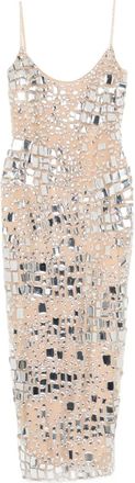 Georges Hobeika Abito midi con decorazione - Rosa
