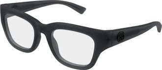 Gucci Glasses, female, Gray, 50 MM, Emblem Optical Frame