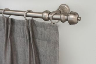 Garesa Gardinenstange »ANDREA« Ø 20 mm 1 läufig-läufig Wunschmasslänge Vorhanggarnitur, verlängerbar, Endknopf Profil klein, mit Ringen