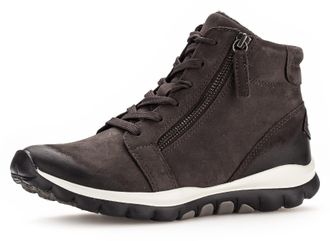 Gabor Schnürboots, Keilabsatz, Komfortboots mit profilierter Gummilaufsohle