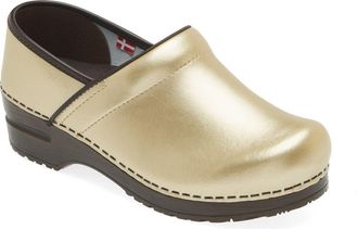 Sanita Professional Clog in Gold at Nordstrom, Size 11Us