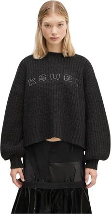 Ksubi Round-neck Truien - Dames - Ronde hals truien - Zwart - XS - Truien & Vesten