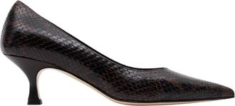 Parall&egrave;le Roma Pomp - Dames - Pumps - Bruin - 38 1/2 EU - Leer - Schoenen