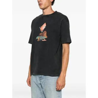 Dr&ocirc;le de Monsieur Graphic Print T-Shirt - Black