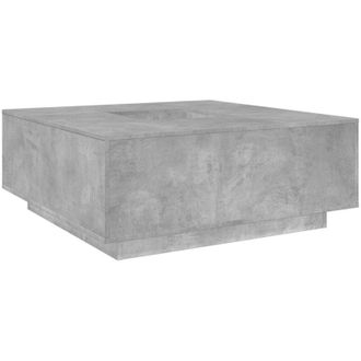 vidaXL Vidaxl - Mesa De Centro Madera Ingenier&iacute;a Gris Hormig&oacute;n 100x100x40 Cm