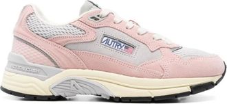 Autry Pink Stylish Trainers with Grey Details